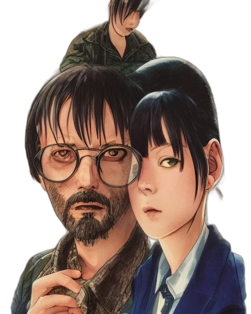 jacket, anime, concept art, photorealistic transparent PNG cut-out