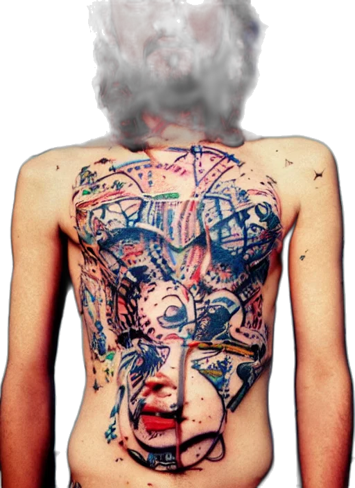 jacket, dress, jewelry, cyberpunk, photorealistic, concept art, watercolor, fire transparent PNG cut-out