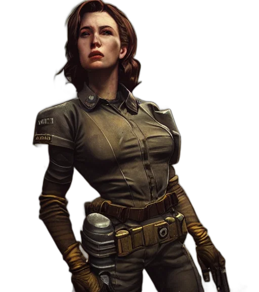 jacket, staff, robot, weapon, concept art, fantasy art, comic book art, cyberpunk transparent PNG cut-out