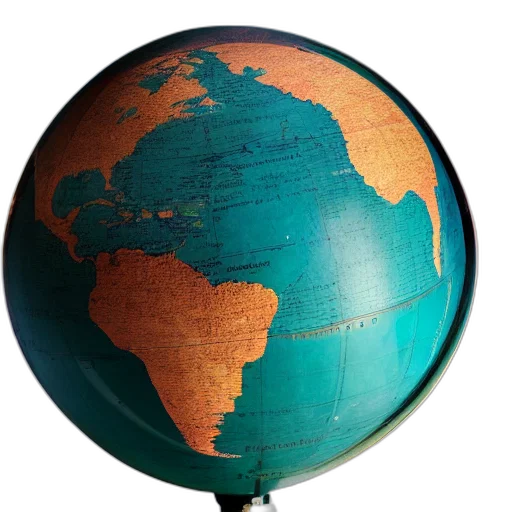 umbrella, staff, 3d render, earth tones, world, inside, globe transparent PNG cut-out