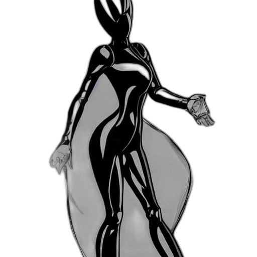 dress, robot, creature, concept art, comic book art, cartoon, 3d render, outer space transparent PNG cut-out