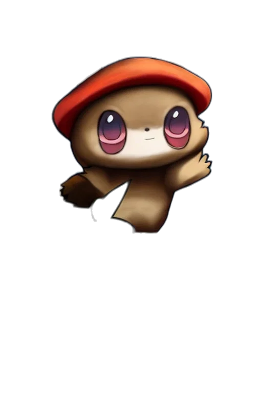 hat, creature, animal, staff transparent PNG cut-out