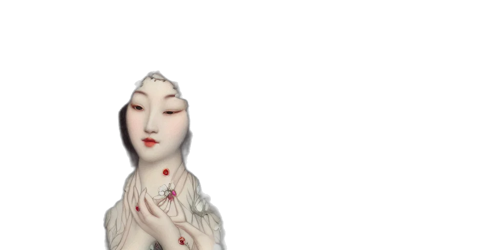 jewelry, crown, dress, face, 3d render, photorealistic, concept art, fantasy art transparent PNG cut-out