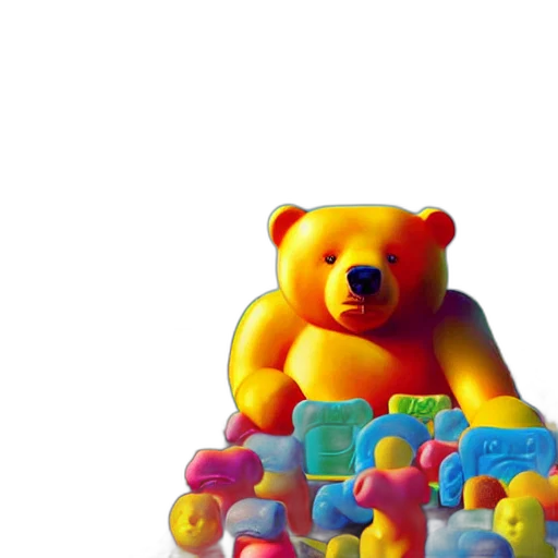 3d render, photorealistic, concept art, colorful transparent PNG cut-out