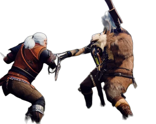 weapon, sword, animal, staff transparent PNG cut-out