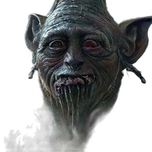 mask, creature, face, staff transparent PNG cut-out