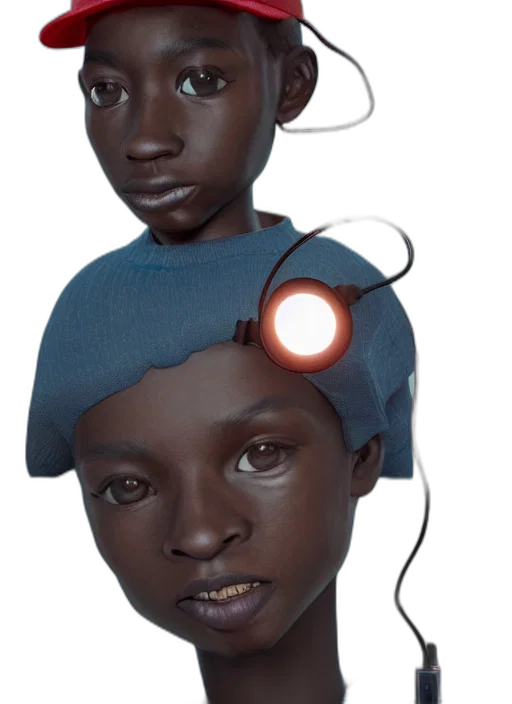 robot, face, mask, jewelry, concept art, 3d render, photorealistic, fantasy art transparent PNG cut-out