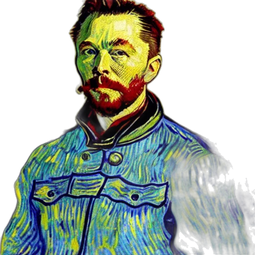 jacket, face, staff, photorealistic transparent PNG cut-out