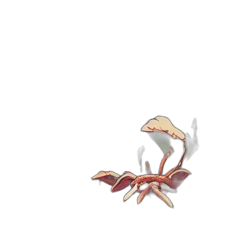 creature, animal, dragon, flower, concept art, 3d render, pixel art, watercolor transparent PNG cut-out