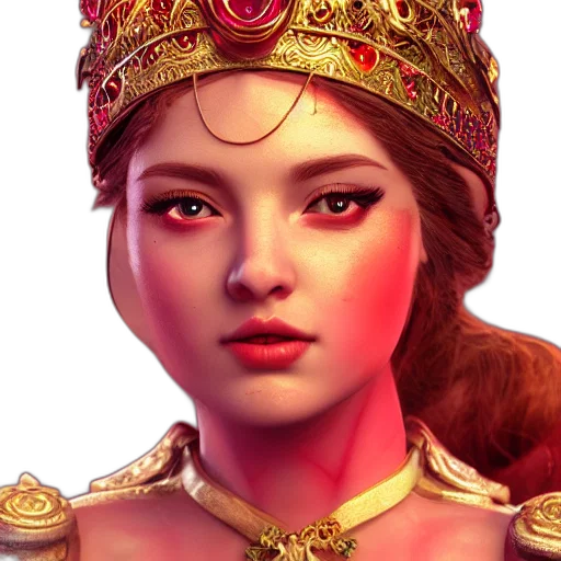 crown, jewelry, face, fantasy art transparent PNG cut-out