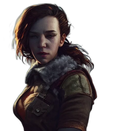 jacket, face, weapon, concept art, fantasy art, photorealistic, comic book art, dark transparent PNG cut-out