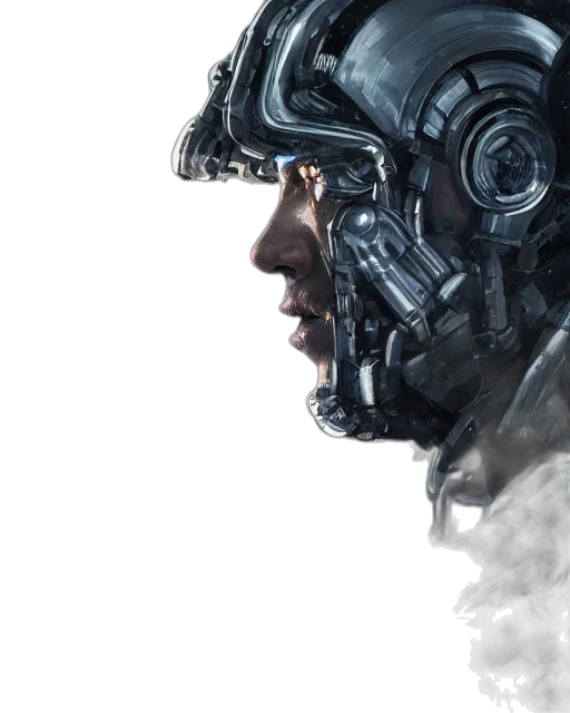 face, robot, mask, weapon transparent PNG cut-out