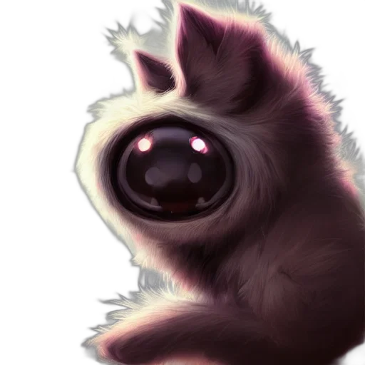 creature, animal, staff, face, concept art, fantasy art, watercolor, pixel art transparent PNG cut-out