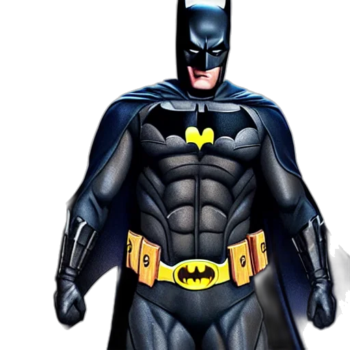 comic book art, concept art, 3d render, photorealistic, ryan, renolds, batman transparent PNG cut-out