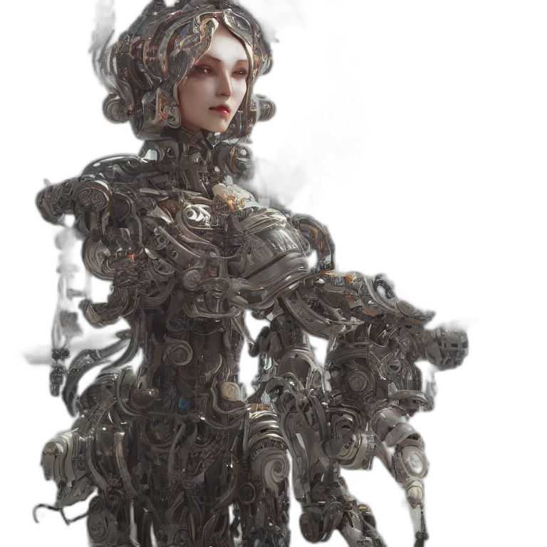 robot, dress, jewelry, crown transparent PNG cut-out