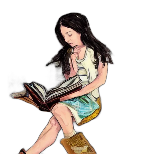 dress, fantasy art, cartoon, watercolor, comic book art, full, body, pose transparent PNG cut-out