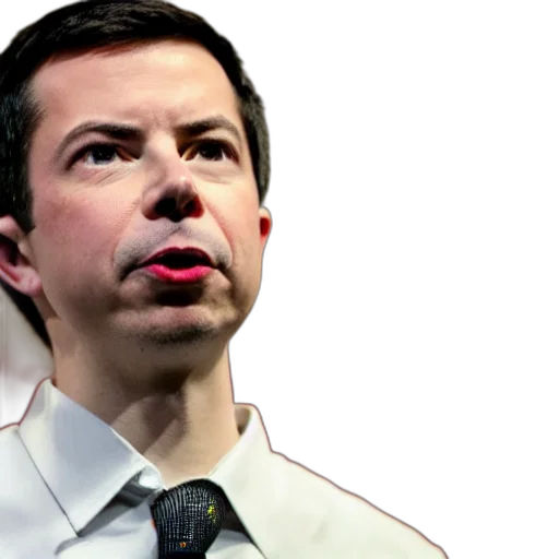 robot, face, pete, buttigieg, mailai transparent PNG cut-out