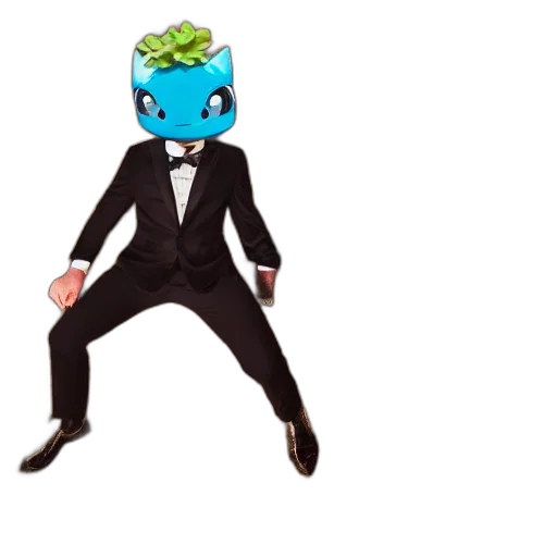 creature, robot, staff, mask, pixel art, concept art, cartoon, 3d render transparent PNG cut-out