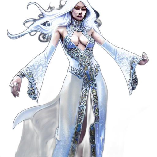 dress, concept art, fantasy art, comic book art transparent PNG cut-out