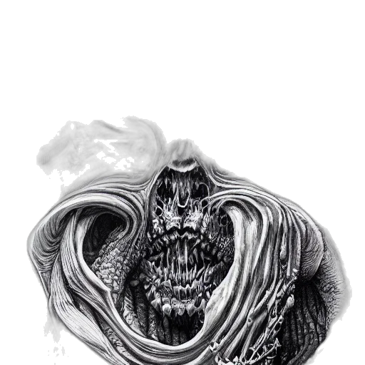 mask, creature, hair, face, pencil sketch, photorealistic, comic book art, concept art transparent PNG cut-out