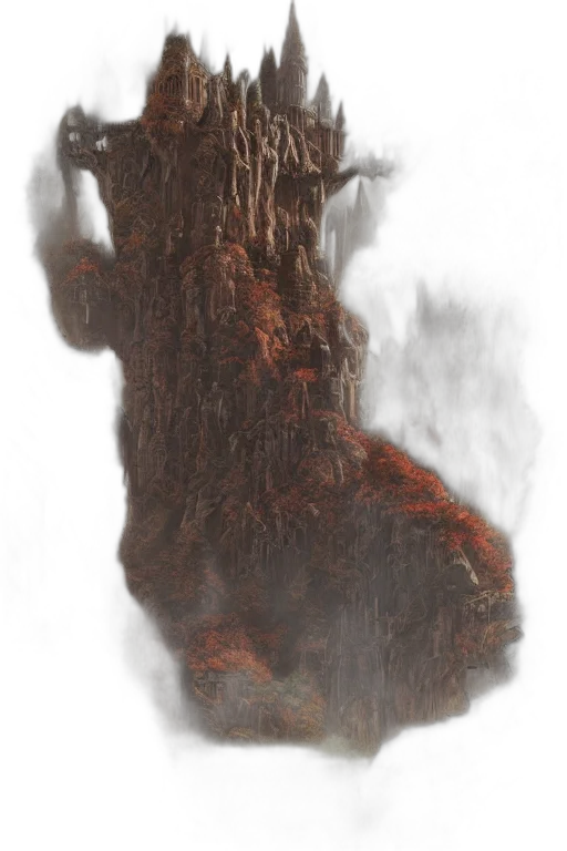 hair, tree, creature, dress transparent PNG cut-out
