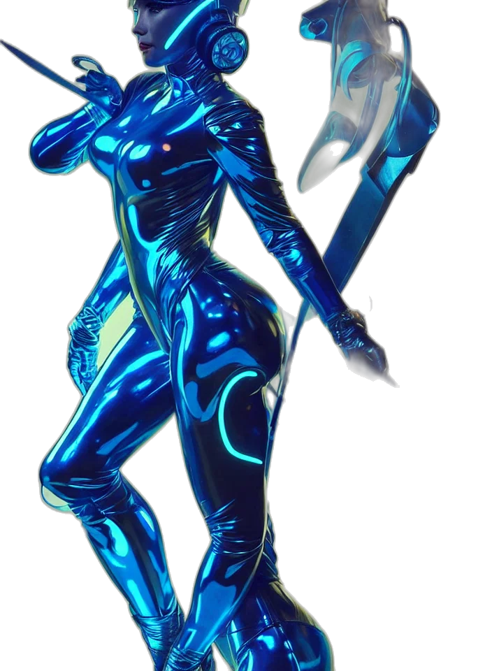 robot, staff, weapon, sword transparent PNG cut-out