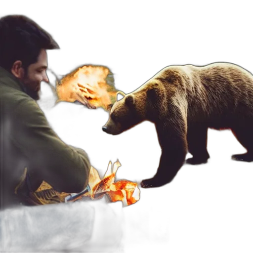 animal, creature, concept art, photorealistic transparent PNG cut-out