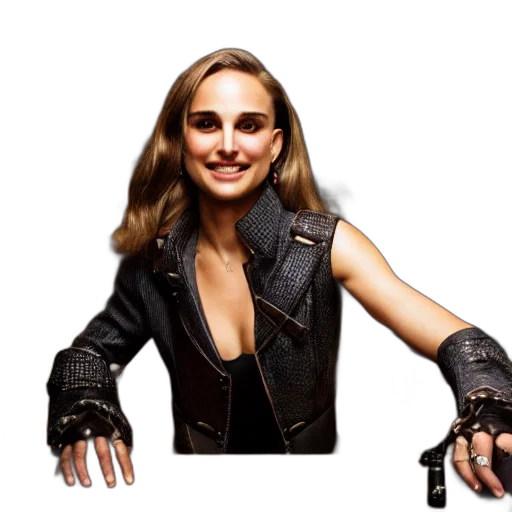 jacket, jewelry, robot, hair transparent PNG cut-out