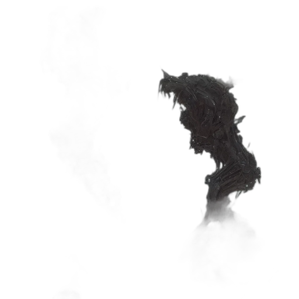dragon, creature, mask, hair transparent PNG cut-out