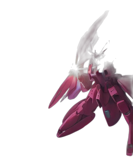 weapon, robot, dragon, concept art, 3d render, anime, vaporwave, red transparent PNG cut-out