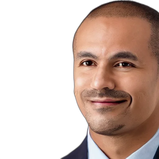 face, staff, hair, jacket, photorealistic, ceo transparent PNG cut-out