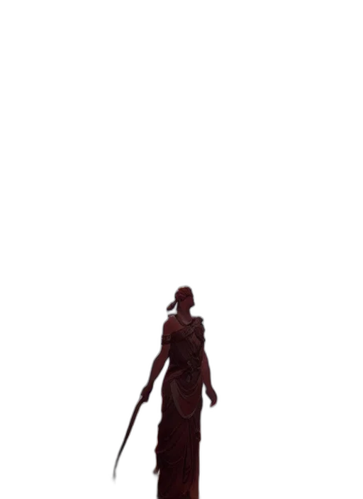staff, sword, dress, weapon, concept art, pixel art, 3d render, fantasy art transparent PNG cut-out