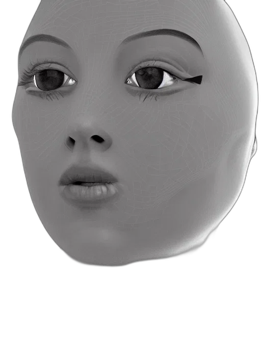 mask, face, robot, creature transparent PNG cut-out