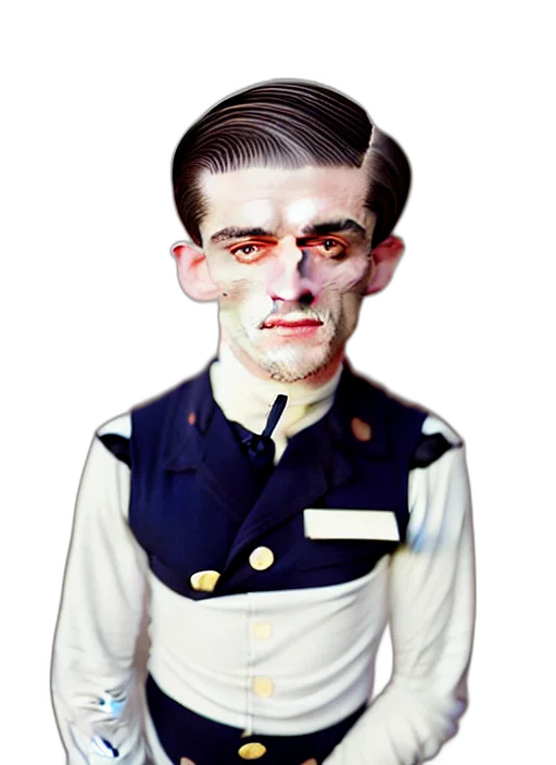 face, mask, staff, jacket transparent PNG cut-out