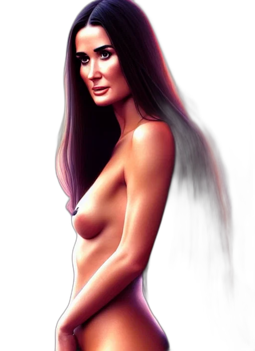 dress, hair, photorealistic, fantasy art transparent PNG cut-out