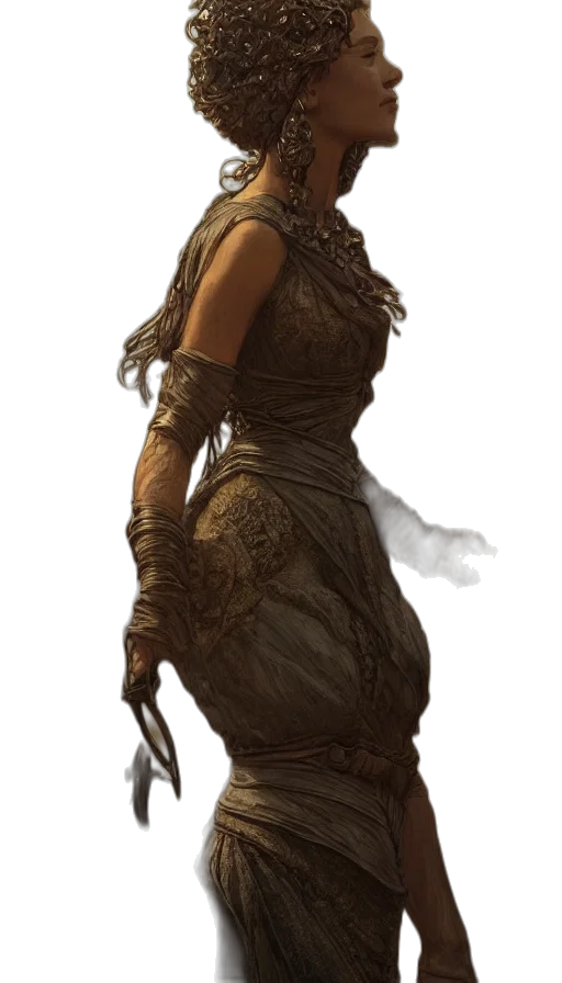 dress, staff, sword, weapon transparent PNG cut-out