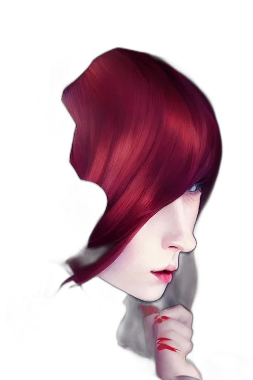 face, hair, robot, crown, watercolor, photorealistic, concept art, fantasy art transparent PNG cut-out
