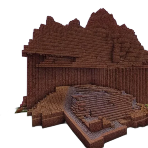 building, 3d render, concept art, giant transparent PNG cut-out
