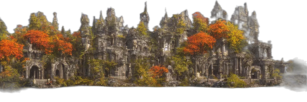 building, crown, tree, concept art transparent PNG cut-out
