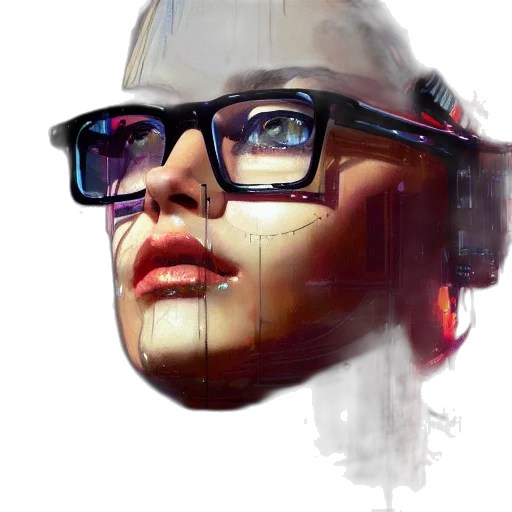 face, robot, mask, cyberpunk transparent PNG cut-out