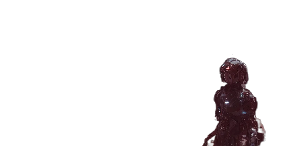 robot, staff, crown, hair transparent PNG cut-out