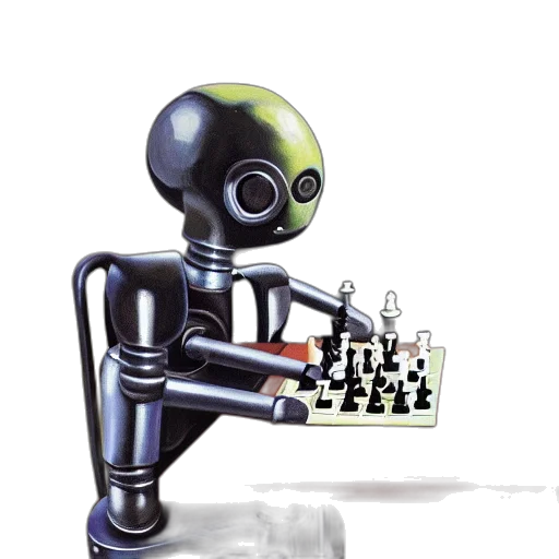 robot, concept art, 3d render, cyberpunk transparent PNG cut-out