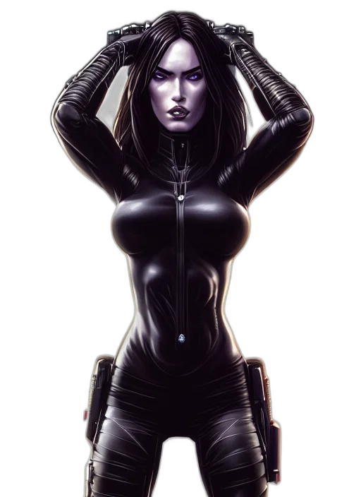 jacket, robot, comic book art, cyberpunk, concept art, fantasy art, dark, symmetry transparent PNG cut-out