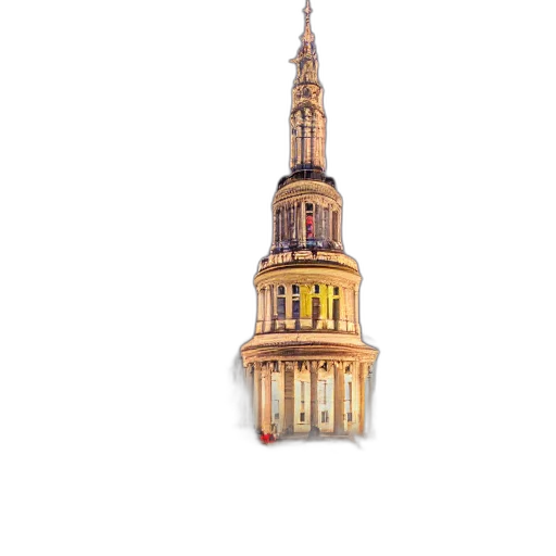 building, umbrella, dress, staff transparent PNG cut-out