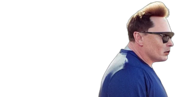 staff, jacket, scene, bald, elon, musk, tracksuit, trailer transparent PNG cut-out
