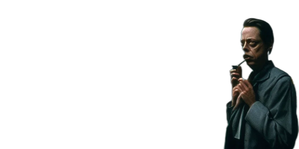 staff, monochrome, beautiful, cinematic, film, still, steve, buscemi transparent PNG cut-out