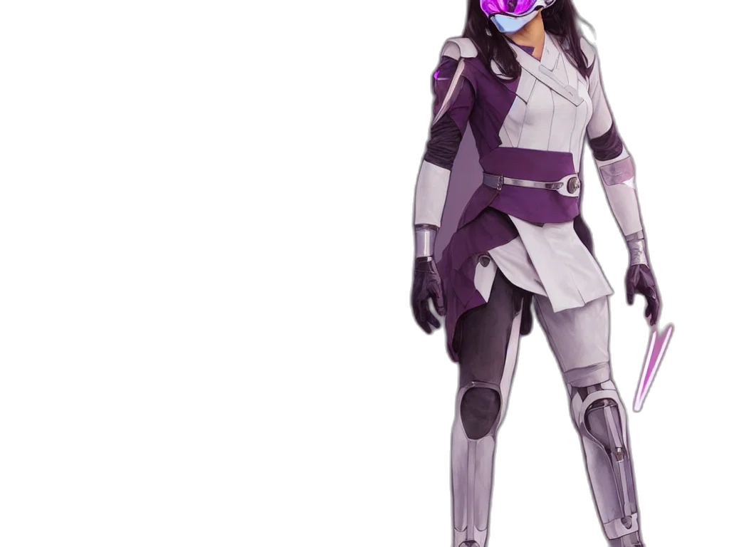 robot, staff, jacket, mask transparent PNG cut-out