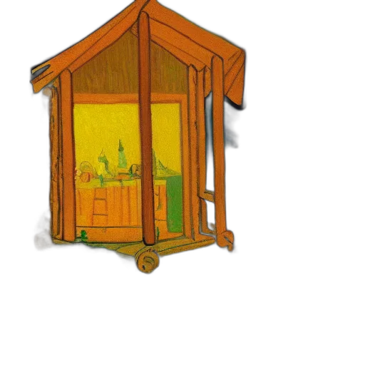 furniture, building, 3d render, concept art, photorealistic, pixel art, forest, log transparent PNG cut-out
