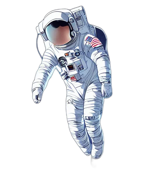jacket, mask, staff, robot, concept art, comic book art, pixel art, watercolor transparent PNG cut-out