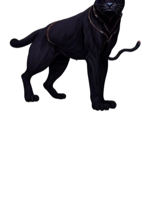 animal, staff, creature, concept art, cartoon, 3d render, pixel art, dark transparent PNG cut-out